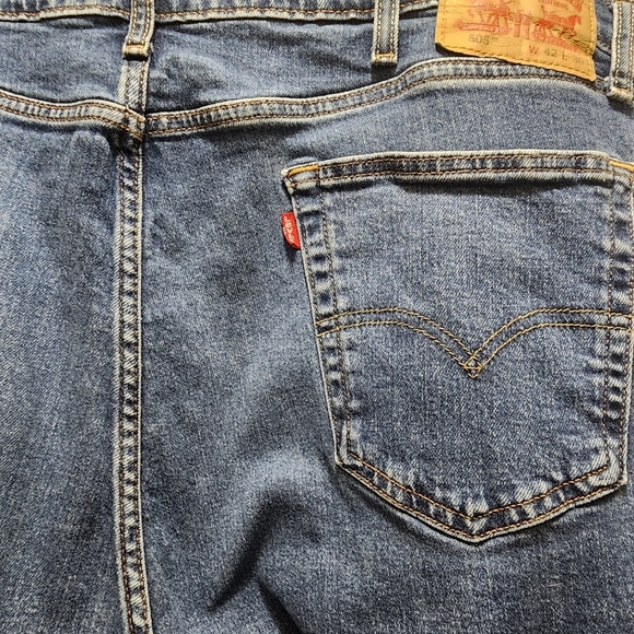 Levi's Other - Levi's 505 Jeans Men's 42x30 Classic Straight Blue Dark Wash 42 X 30